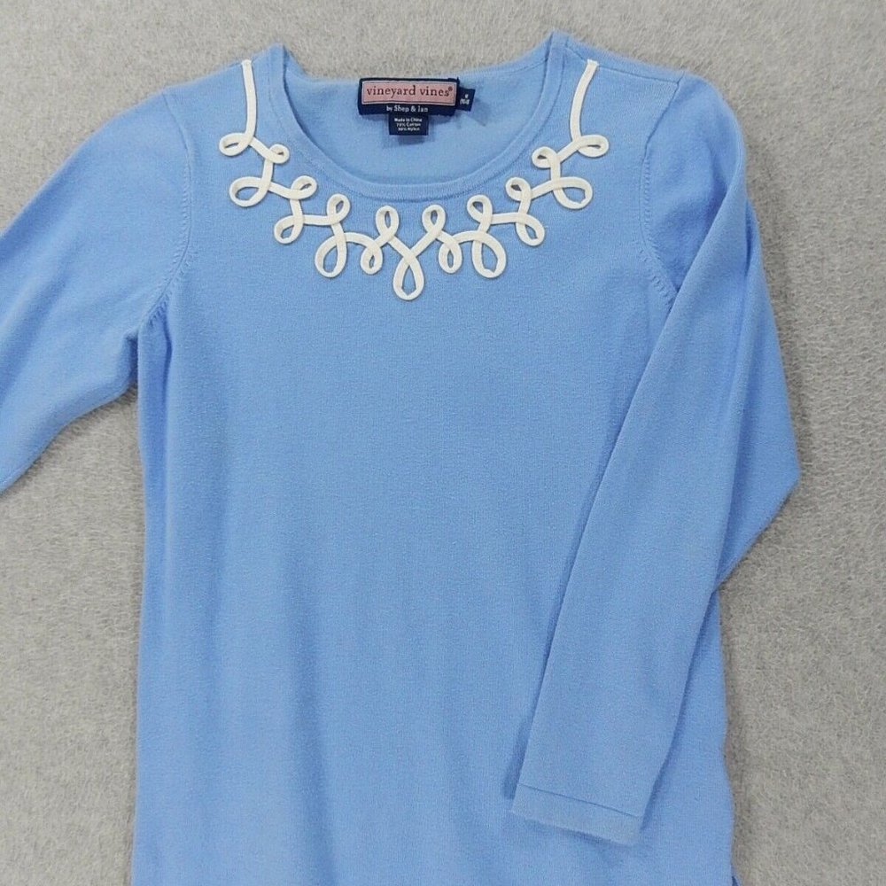 Vineyard Vines Swirlies Crew Cotton Blend Sweater